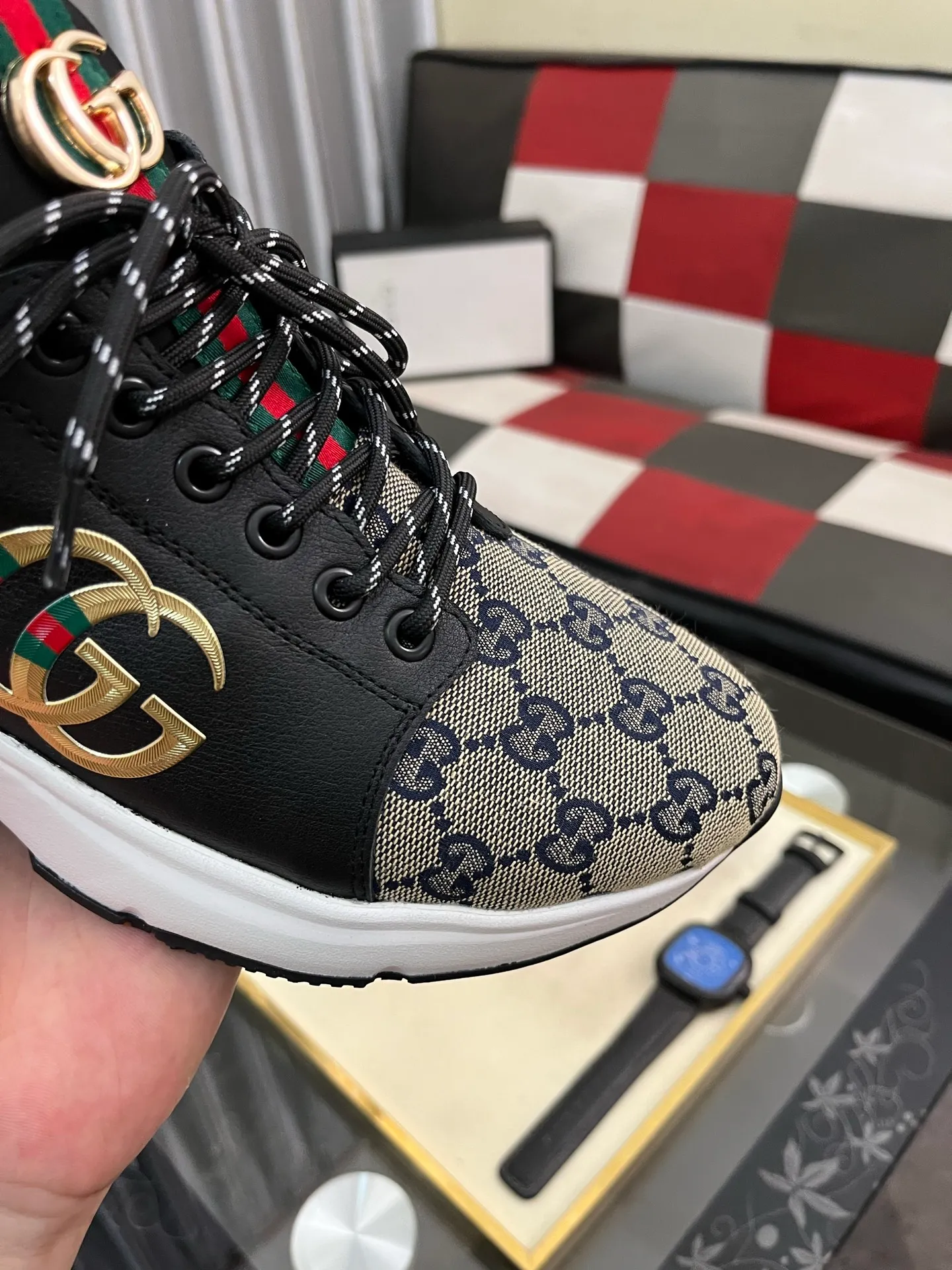 Men's Men's Shoes 💰458 ⌚️⌚️[GUCCI] Gucci men's casual shoes are absolutely popular 🔥The ultimate matching item for trendy men! The charm of super texture is irresistible, the main recommendation, the flower leather color is bright! The upper is made of high-quality brand printed fabric with cowhide, breathable leather lining and wear-resistant rubber sole, noble and elegant! Extremely comfortable🎁🎁You can be as handsome as you want💪 38-445⃣️colors available